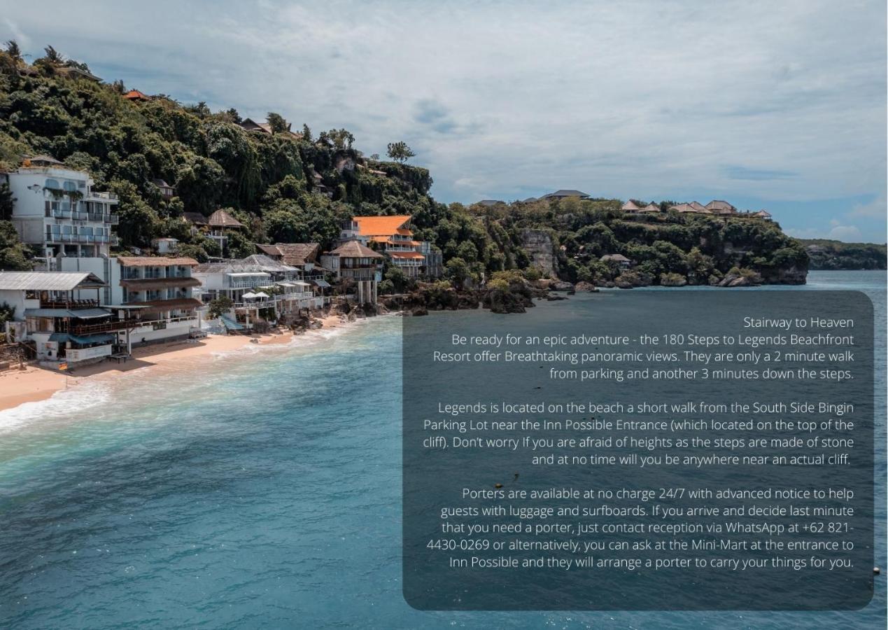 Legends Beachfront Resort Uluwatu Exterior foto